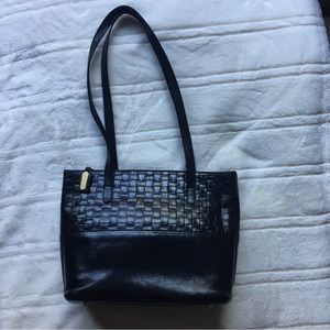 Brahmin Black Woven Bag